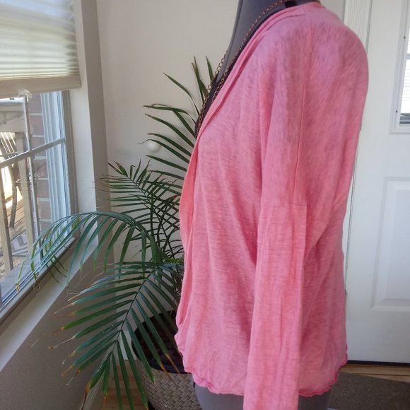Mod-o-doc Linen Modern Wrap Cardigan - Picture 5 of 11